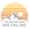 Mountains Are Calling Sunset Stripes