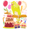 Oiseau Animal Cadeau d’anniversaire Perruche