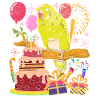 Oiseau Fête d’anniversaire Cadeau Budgie