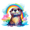 der Otter im Regenbogen