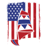 Windsurfing American Flag Wellenreiter Surfer