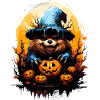 Creepy Halloween monsters