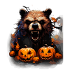 Monstres effrayants d’Halloween