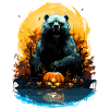 Monstres effrayants d’Halloween
