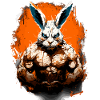 Lapin monstre effrayant d’Halloween