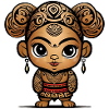 Mignonne fille maorie