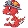 Mignon dragon pompier