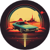 Futuristic Nostalgia - Retro Car