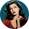 Die moderne Frau im Retro-Stil
