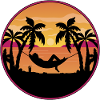 Palm Trees Hammock Sunset