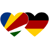 Seychelles Germany Flag Heart