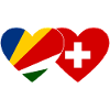 Seychelles Suisse Flag Coeur