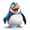 the cheerful penguin