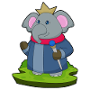Elephant King Scepter Crown