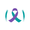 Suicide Prevention With Teal & Purple