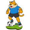 Tiger Soccer Player Soccer