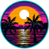 Synthwave Ocean