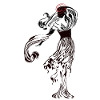 Mystic lady in silhouette