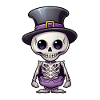 Kawaii Skeleton Halloween