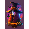 witch halloween design