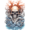 Skull Octopus Squid Animal Creature