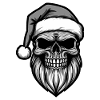 Weihnachtsmann Totenkopf