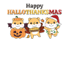 Happy Hallothanksmas Hamster Christmas Hamster