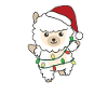 Alpaca Christmas Winter Animals Alpacas