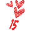 15. 15 ÅR. 15-årsjubileum. FÖDELSEDAG 15 ÅR.