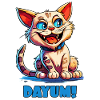 Funny cartoon cat - Dayum!