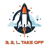 Rocket Cartoon Style - 3,2,1...Take-Off