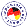 INDONESIA GERMANY Stamp