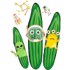 gurken trio,gurken,gurke,salatgurke,Weltall, alien