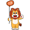 Lion Balloon Meat
