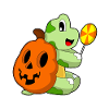Turtle Halloween lollipop