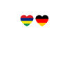 Mauritius Germany Heartbeat Flag Mauritian