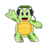 Turtle Musician Headphones Music