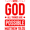 Dieu Tout est possible Bible