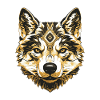 Akita Dog Portrait