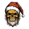 Santa Claus Skull Christmas