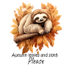 Autumn Sloth: Relaxation Sleep Shirt