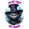 CHAT AFFAMÉ DU CHESHIRE