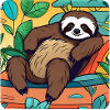 Relaxed sloth