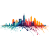 bunte Skyline