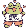 Free Hugs Frog