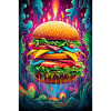 Psychedelischer Hamburger