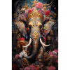 Psychedelischer Thailändischer Elefant