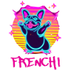 Drôle de Frenchie Dog French Bulldog Synthé