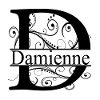 Monogram with the name Damienne