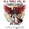 Mystical Valkyrie interwoven with destiny.